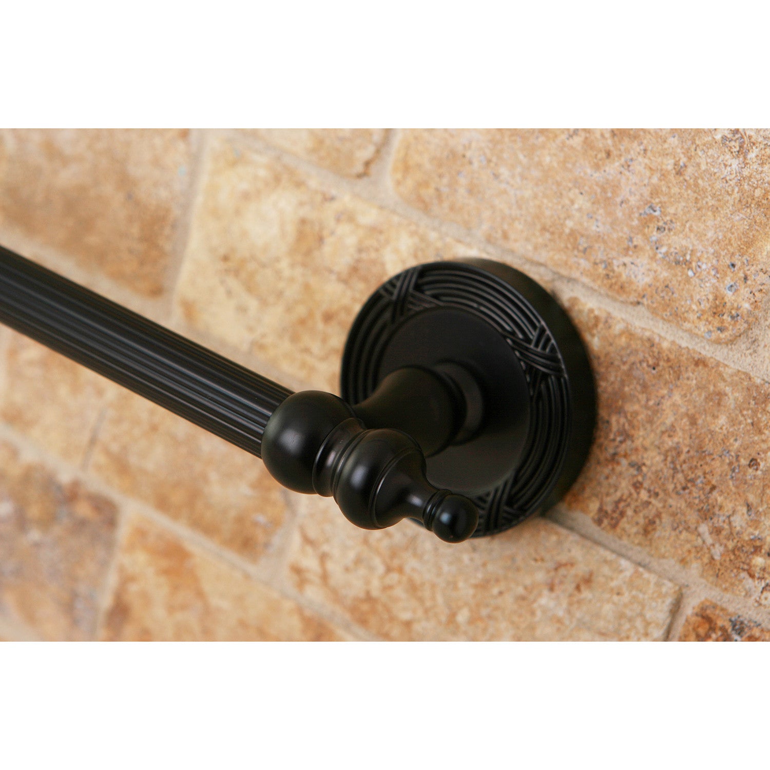 Kingston Brass BA9911ORB Templeton 24 Single Towel Bar, Oil Rubbed Bronze - Image 2